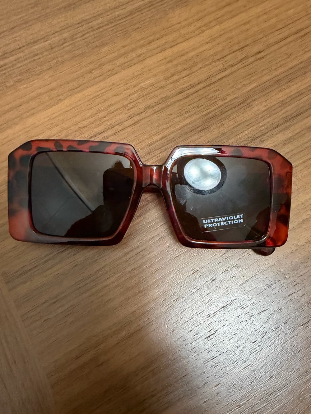 & Other Stories Oversized Square Tortoiseshell Sunglasses - Brown/Black